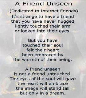 Friendship quotes / A friend unseen.
