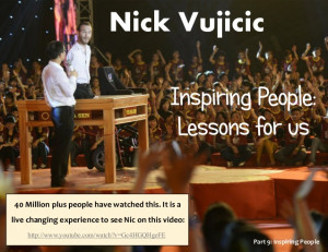 Nick VujicicPart 9: Inspiring People40 Million plus people have ...