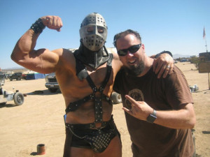 set photo from Mad Max 2: The Road Warrior (1981) with Lord Humungus ...