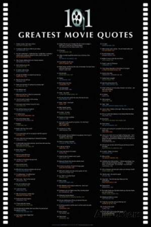101 Greatest Movie Quotes Poster