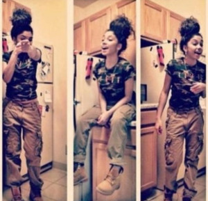 cargo, camouflage, timberlands, army, girl, outfit, brown, khaki ...