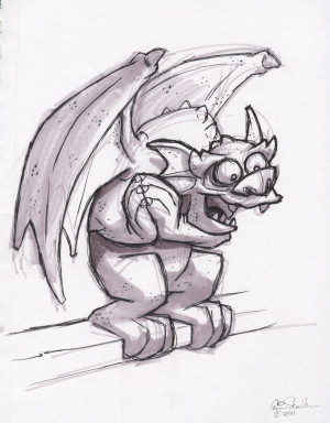 Gargoyles Cartoon Sketches