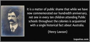 More Henry Lawson Quotes