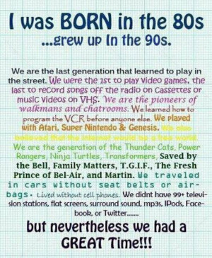 The good old days…
