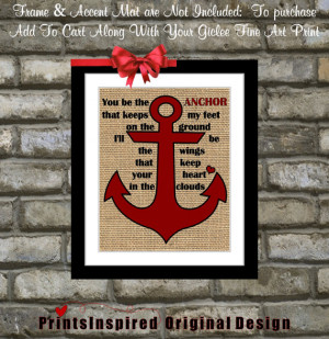 Sister Anchor Quotes You be the anchor quote art: