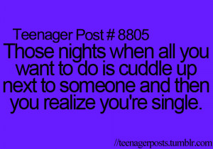 And then I remember that I’m not a teenager, I’m a single mom and ...