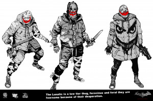 BATMAN: ARKHAM ORIGINS Concept Art: Joker's Thugs