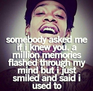 Someone that I use to know...