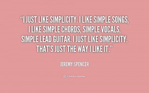 Jeremy Spencer Quotes