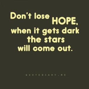 don't lose hope