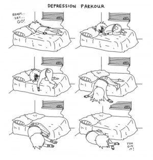 Depression parkour