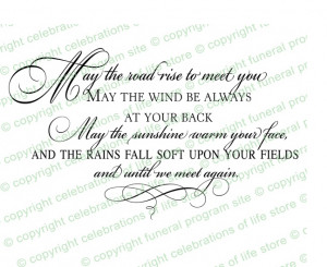 QuoteIrish Blessing For Death, Quotes Elegant, Irish Blessed, Quotes ...