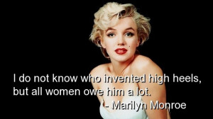 Marilyn monroe, quotes, sayings, pretty, cute, high heels, women