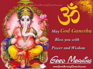 God Ganesha Good Morning Wishes – Lord Ganesh Blessing Pictures ...