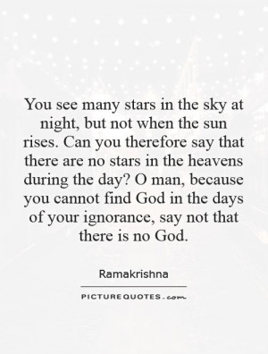 ... many stars in the sky at night, but not when the sun rises. Can you