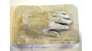 Plaster cast of the hand of Henry Morton Stanley, copyright ...