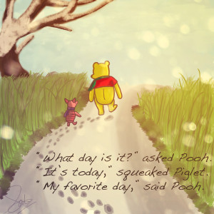 Winnie the Pooh and Piglet by happychanson