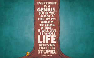 Pic of the Day - Albert Einstein Fish Quote