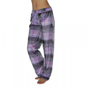 Fleece Sport Lounge Pajama / Sleep Pants / Trousers - Purple & Grey ...
