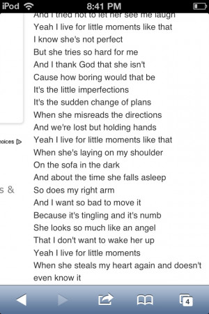 Brad Paisley- little moments like that