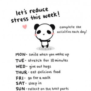 Reduce the stress!