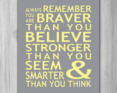 ... Christopher Robin Pooh Quote Inspirational Typography Cancer Survivor