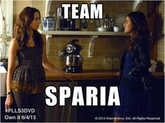 We love TEAM SPARIA! Catch up on PLL by picking up a copy of PLL ...