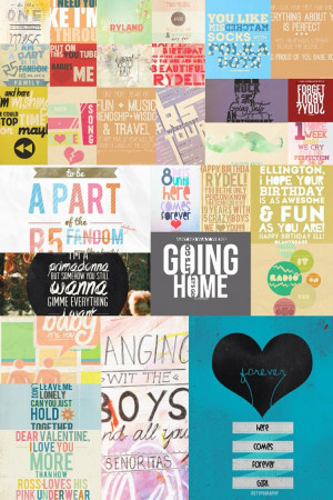 R5 Lyrics and Quotes collage. I was really bored haha