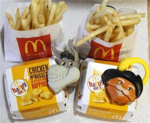 Two McDonald's Happy Meal with toy watches fashioned after the ...