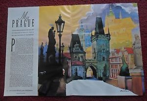 Magazine Article My Prague by Bruce Jay Friedman w Erich Sokol ART