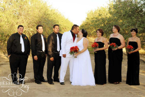 Black and White Wedding Party