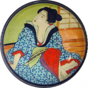 Japanese Woman, Kimonos Crystals, Domes Buttons, Inch Aai, Wear ...