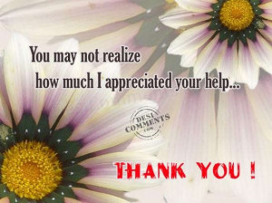 How much I appreciated your help…