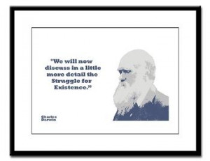 Poster with Charles Darwin quote.