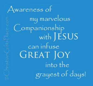 Jesus gives great JOY!