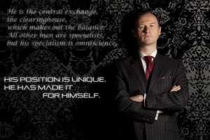 Sherlock on BBC One Mycroft