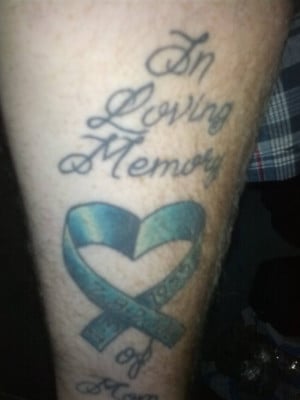 Lung Cancer Tattoo Quotes I lost mine to ovarian cancer.