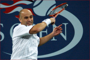 andre agassi last us open match