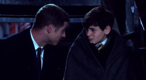 ... Ben McKenzie) and Bruce Wayne ( David Mazouz) in the Gotham TV series