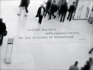 British Museum Tennyson quote
