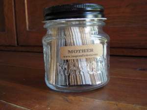 Daily Inspiration for MOTHER Quote Jar 168 Quotes Printed on Card ...