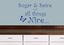 Sugar And Spice-Quotes Quotes Self Adhesive Stickers