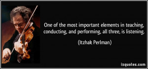 More Itzhak Perlman Quotes