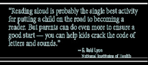 best activity for putting a child on the road to becoming a reader ...
