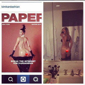 Kim Kardashian’s Paper Cover Too Much For Hollywood Too? North West ...