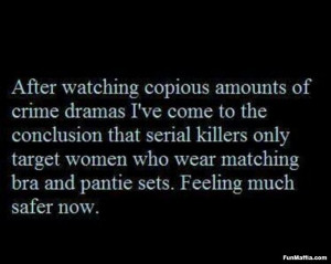 Crime dramas funny quotes