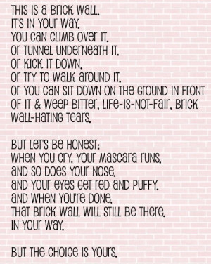 Nursing School is a brick wall!!