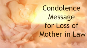 death of mother condolence messages
