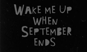 wake me up when september ends lyrics