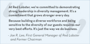 At Red Lobster, we're committed to demonstrating strong leadership in ...